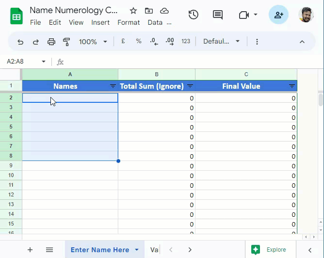 name numerology calculator name numerology calculator