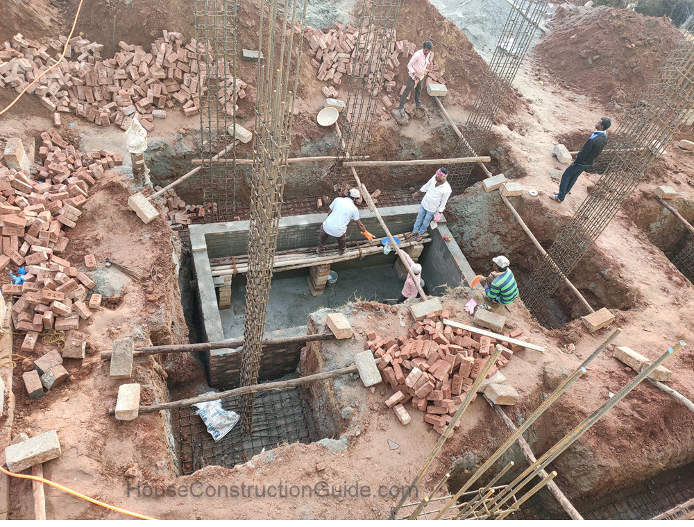 sump construction work