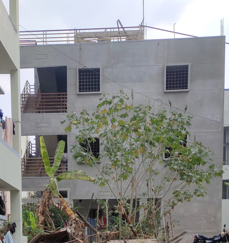 flat handrail in mysore building