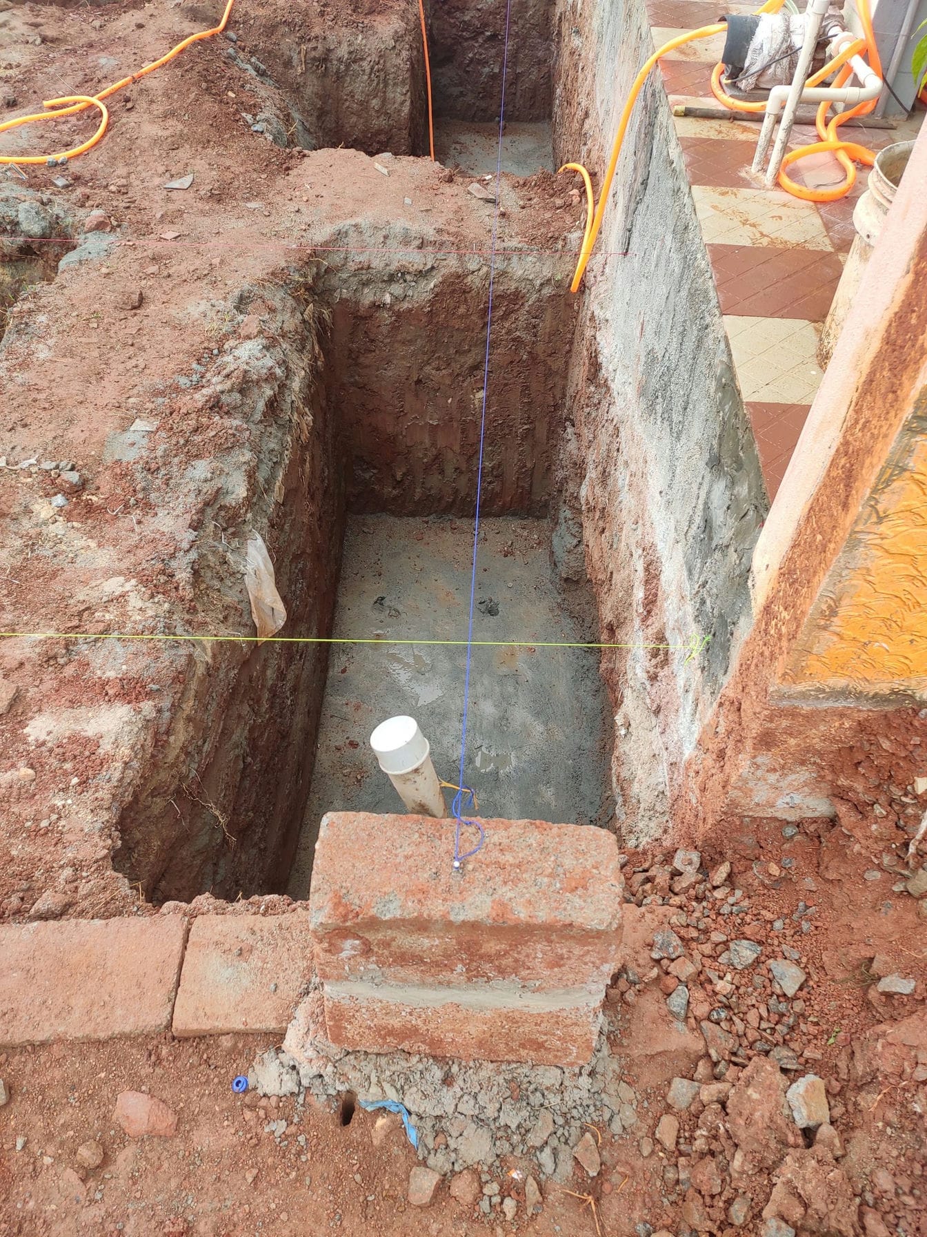 pillar location marking end setup