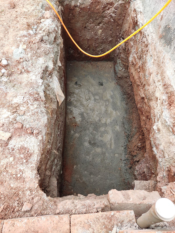 PCC bedding ready in pillar area